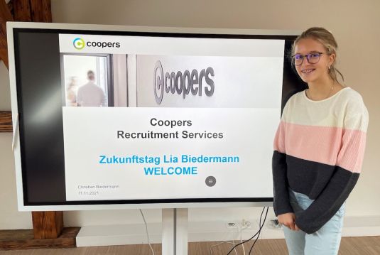 Welcome Lia Biedermann – Coopers joines the National Future Day 2021