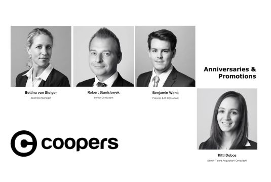 Aktuelle Jubiläen und Beförderungen bei Coopers